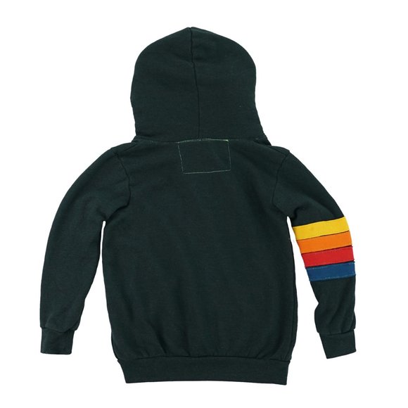 Aviator Nation Kid's Signature Zip Hoodie - Charcoal Grey - Picture 12 of 13